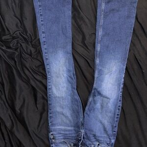 Silver Jeans Dark and Light Blue Contrast Skinny Jeans